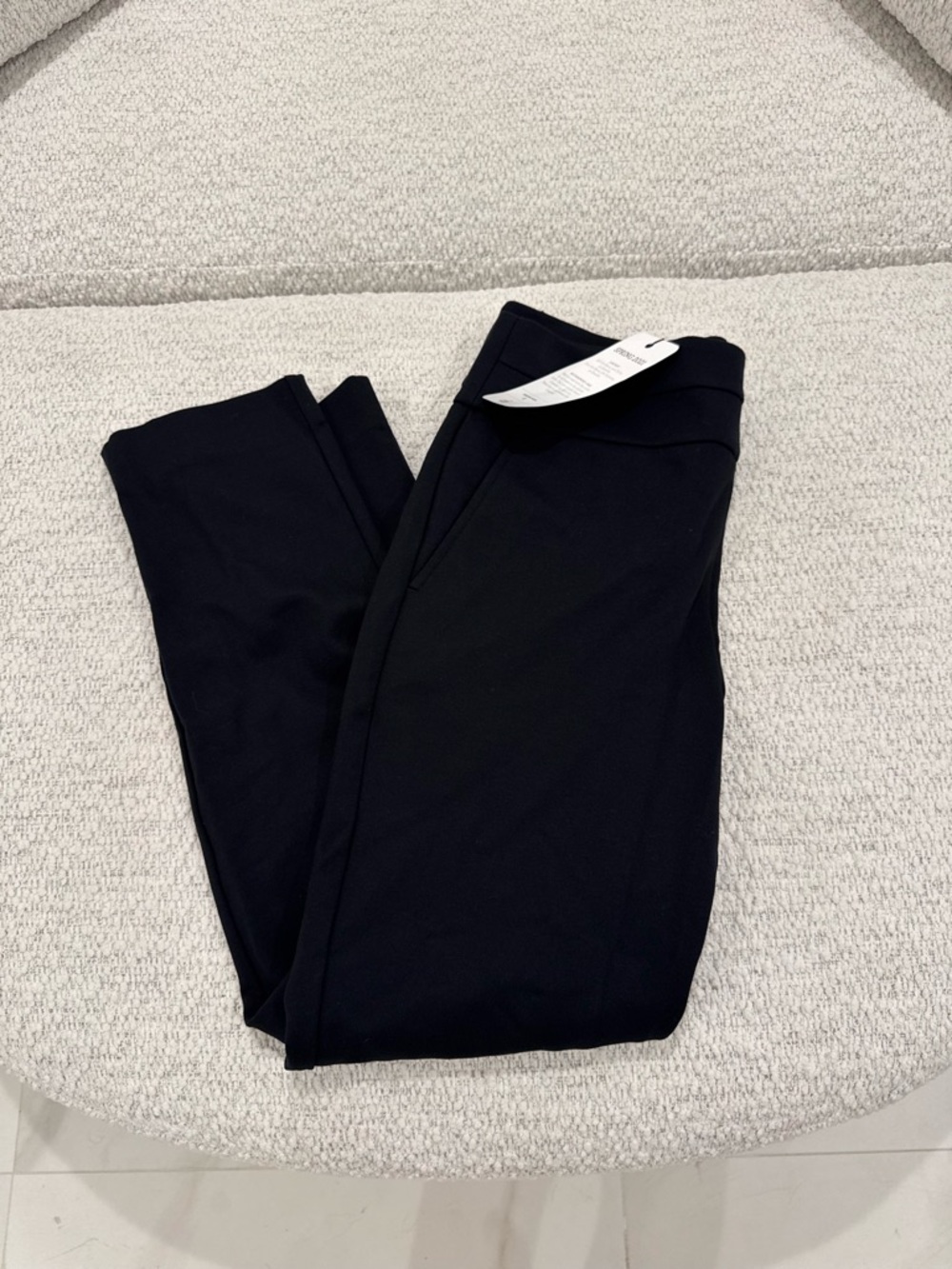 NWT cAbi Banded Waist Trouser Black Pants 5866